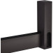 Black Titanium Rectangular Wardrobe Bar Corner Support Bracket Hanging Type per piece