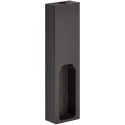 Support d'extrémité à suspendre pour barre de penderie rectangulaire Titane noir / pce