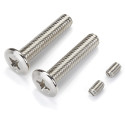 Hanging Corner Bracket for Rectangular Wardrobe Rail Brushed Stainless Steel Look per piece