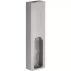 Support d'extrémité à suspendre pour barre de penderie rectangulaire inox look brossé / pce