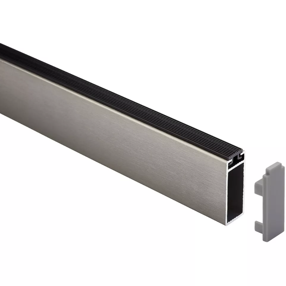 Rectangular Brushed Stainless Steel...