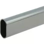 30x15x1mm ovale ophangbuis in verchroomd staal (3m) / 3m