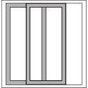 CanDo Standard Sliding Insect Screen Kit with Top and Bottom Guide Rail 1200 x 2400 mm Anthracite per piece