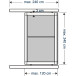 Cando "Standaard" schuifhorrenpakket met 1200 x 2400 vleugel en boven- en onderlijstprofiel Lengte 2400 mm antraciet / pce