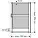 Kit moustiquaire porte Cando Comfort fixation sur dormant de porte 235x100 Anthracite / pce