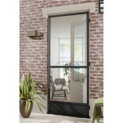 Kit moustiquaire porte Cando Comfort fixation sur dormant de porte 235x100 Blanc / pce