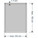 Cando Standaard raamhor kit 17x17mm 120x150 antraciet / pce