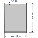 Cando Standaard raamhor kit 17x17mm 120x150 wit / pce