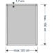 Kit moustiquaire fenêtre Standard Cando 17x17mm 120x150 blanc / pce