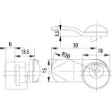 Burg-Wächter Cam Lock for Riviera and Hamburg Mailboxes / pc