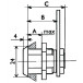 Cam Lock 0906 with Flat Cam for Panels up to 12mm Thick / pc
