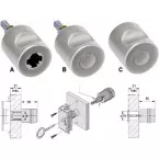 Junie Furore Rotating Knob per piece