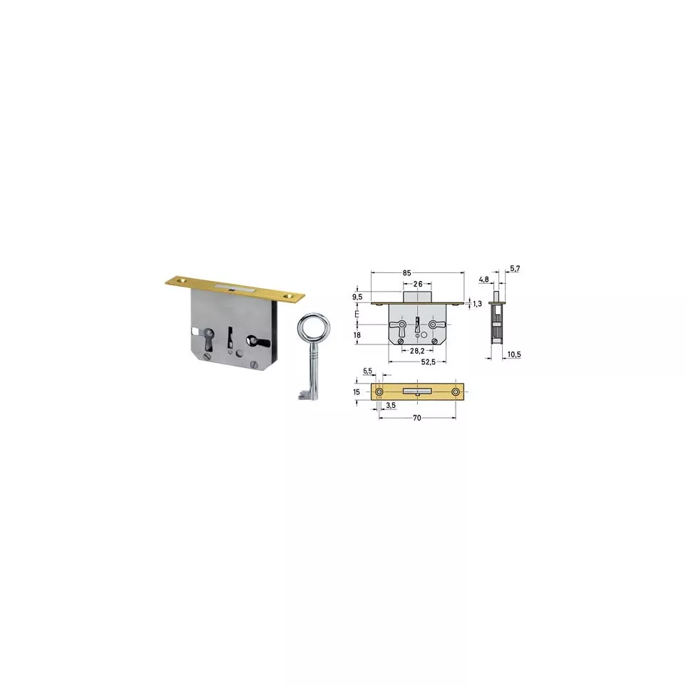 JuNie Mortise Deadbolt Lever Lock...