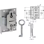 Junie 611 Lever Deadbolt Key Lock 30mm per piece