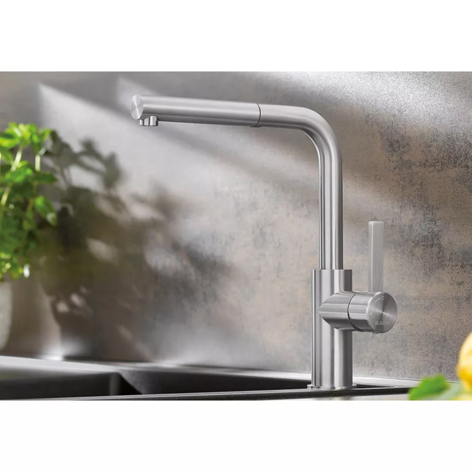 Mitigeur Blanco LANDORA Inox Brossé +...