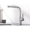 Mitigeur Blanco LANDORA Inox Brossé Bec 360° / pce