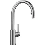 BLANCO CANDOR-S Brushed Stainless Steel Kitchen Mixer Tap with Pull-Out Spray Swivel Spout 360° / pc