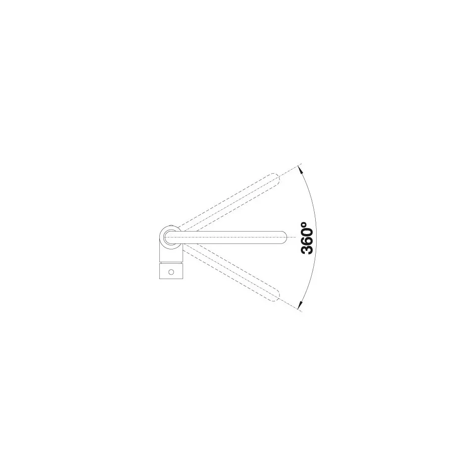 Blanco MILI Chroom 360° "J" uitloop /...
