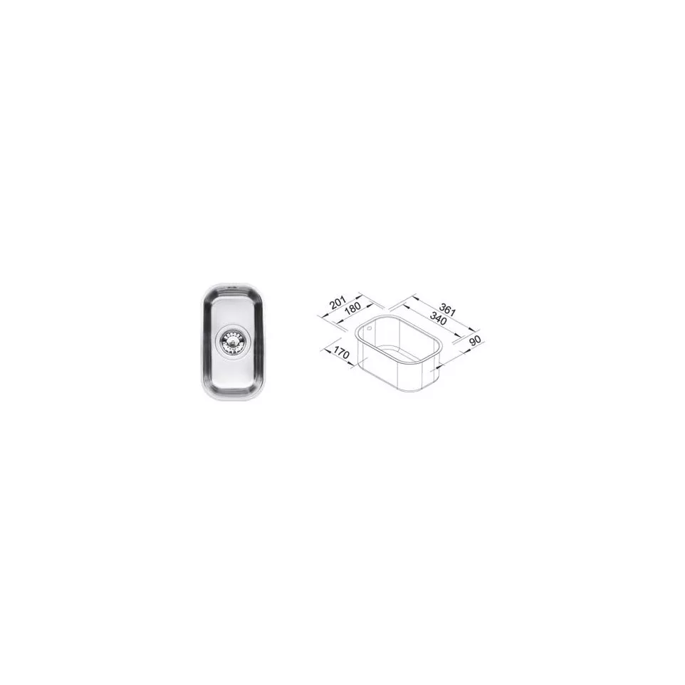 Blanco AXIS 180-UB Undermount...