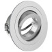 Houder Morena rond richtbaar alu-inox look / pce