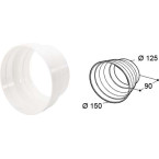Raccord tube rond Ø 125 à...