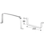 Platte buisbevestiging 222 x 89 mm / pce
