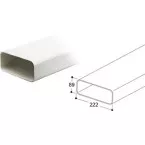 Flat Tube 222 x 89 mm per meter
