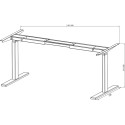 Contuo Electric Office Desk Frame Black / pc