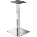 Centrale tafelpoot 97 vierkant 80 mm inox look / pce