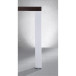 Pieds de table 271R carrés 80x80mm blanc structuré hauteur 710mm / 4pce
