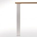 Tafelpoten 271R vierkant 80x80mm inox look hoogte 710mm / 4pce