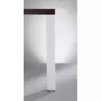 Pieds de table 263R carrés 60x60mm blanc structuré hauteur 710mm / 4pce