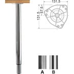 Tafelpoot 20R rond Ø60mm...