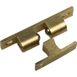 Matte Brass Double Ball Catch 60mm per piece