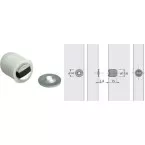 Recessed Cylindrical Magnetic Catch M 73 GP 9 White 4kg Force per piece