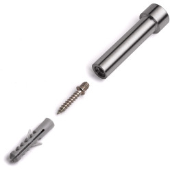 Crochet porte-manteaux TUULA III 70mm Ø14mm solide inox / pce
