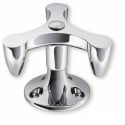 RENA Rotating 3 Hook Chrome Steel Coat Hook / piece