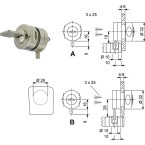 Showcase Door Lever Lock...