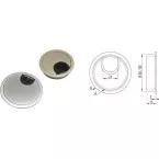 Stainless Steel Cable Grommet Look Ø80mm per piece