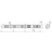 Invisible Shelf Support 140mm for Tablet 25kg (Set of 2 Supports) / pc