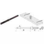 Support invisible de suspension 120mm pour tablette 15kg (pour 2 supports) / pce