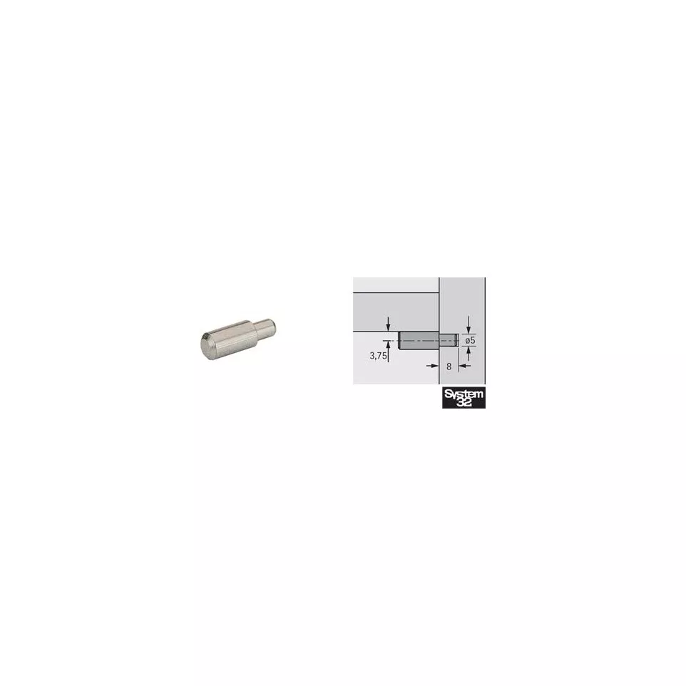 Cylindrical Shelf Support with Collar...