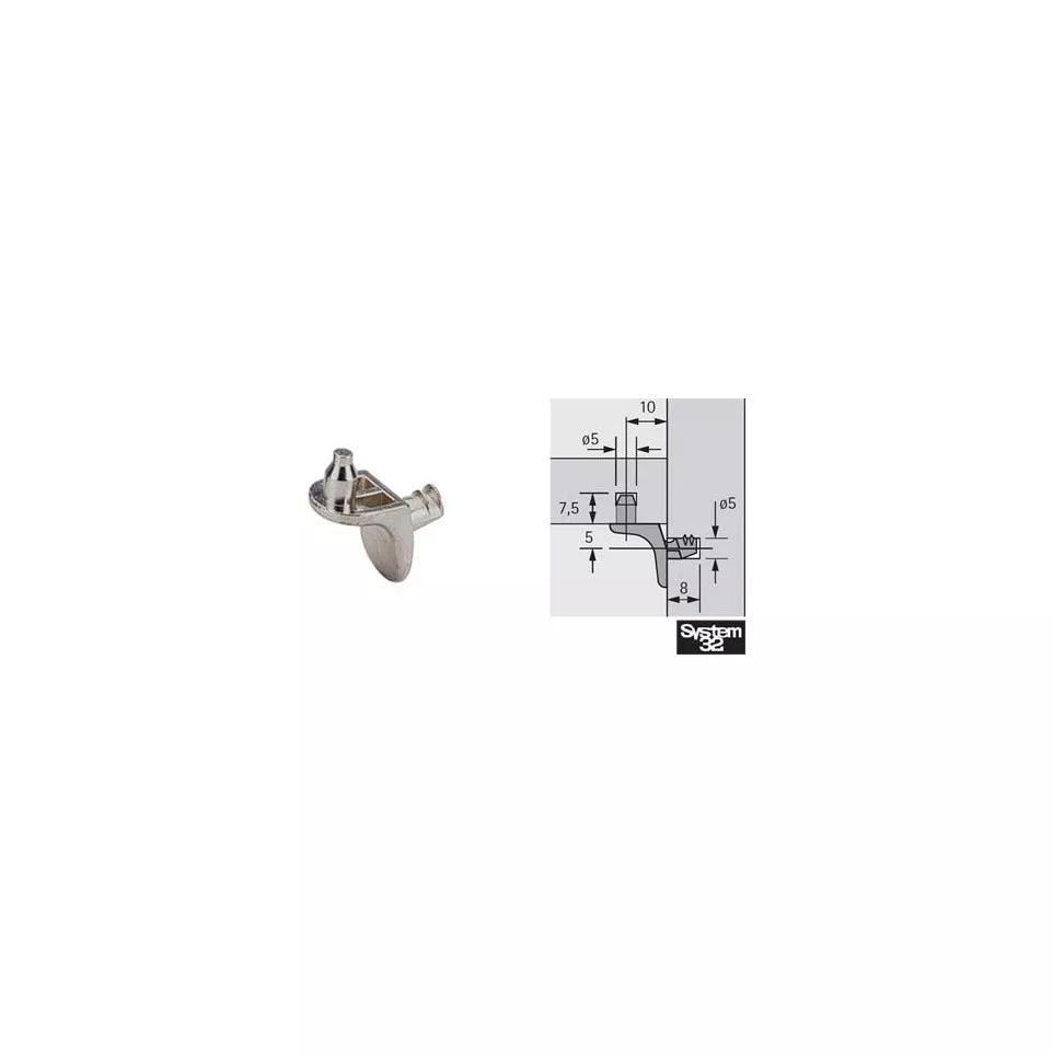 Hettich UNIVERSAL Shelf Support 1 pc