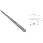 Crémaillère en aluminium à encastrer / 2m