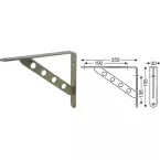Decorative Console WB-24 250x195x30mm Stainless Steel Look / pc