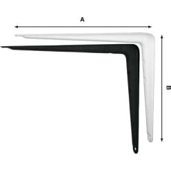 Console emboutie n°6 150x125mm blanc / pce