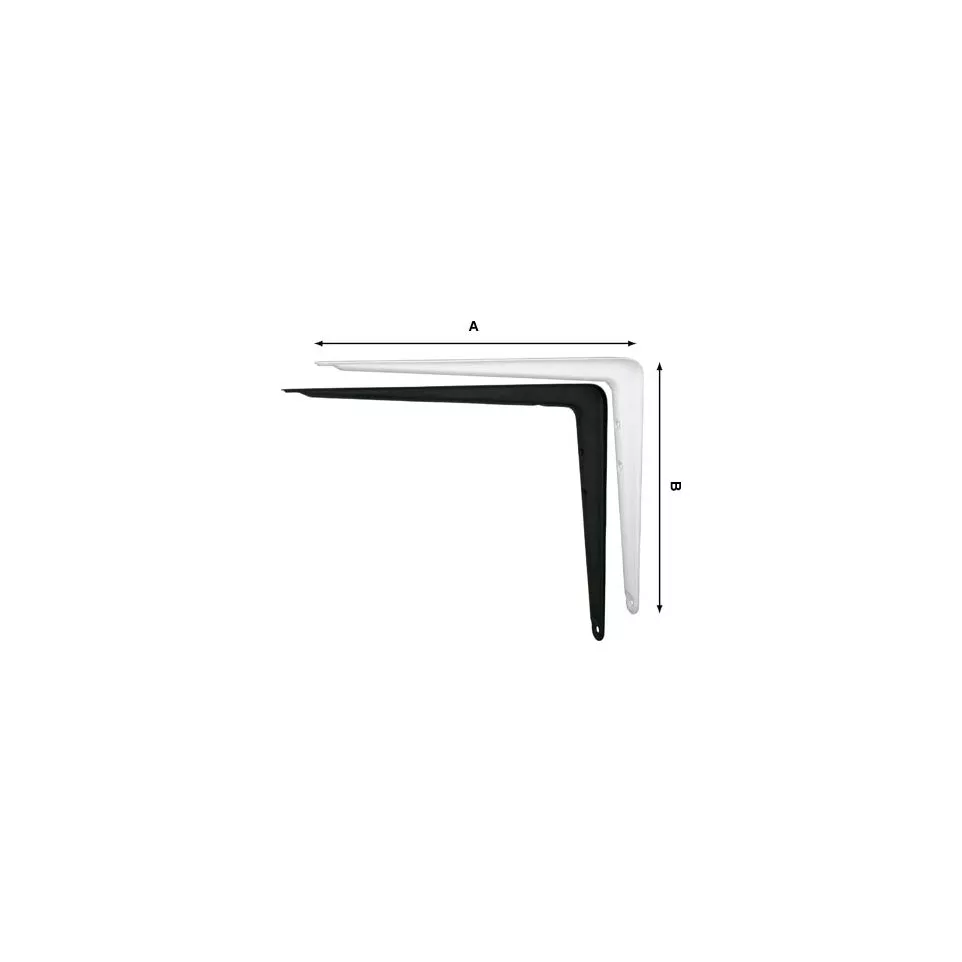 Console emboutie n°6 150x125mm blanc...