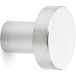 Bouton rond plat sur pied Ø15mm inox brossé / pce