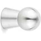 Knop Pion Ø30mm geborsteld roestvrij staal / pce