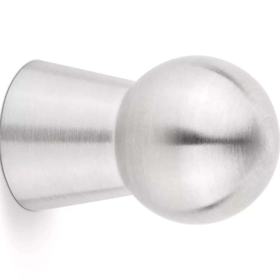 Bouton Pion Ø25mm inox brossé / pce